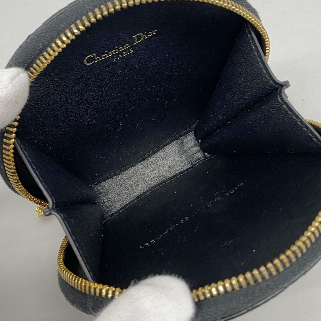 Dior Shoulder Bag Cannage Leather Black Gold — view 4