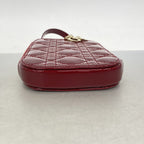 Dior Handbag Cannage Patent Bordeaux Gold 2-Way Bag — view 3