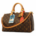 Louis Vuitton Handbag Monogram Speedy Bandouliere Brown Red 2-Way Bag