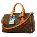 Louis Vuitton Handbag Monogram Speedy Bandouliere Brown Red 2-Way Bag