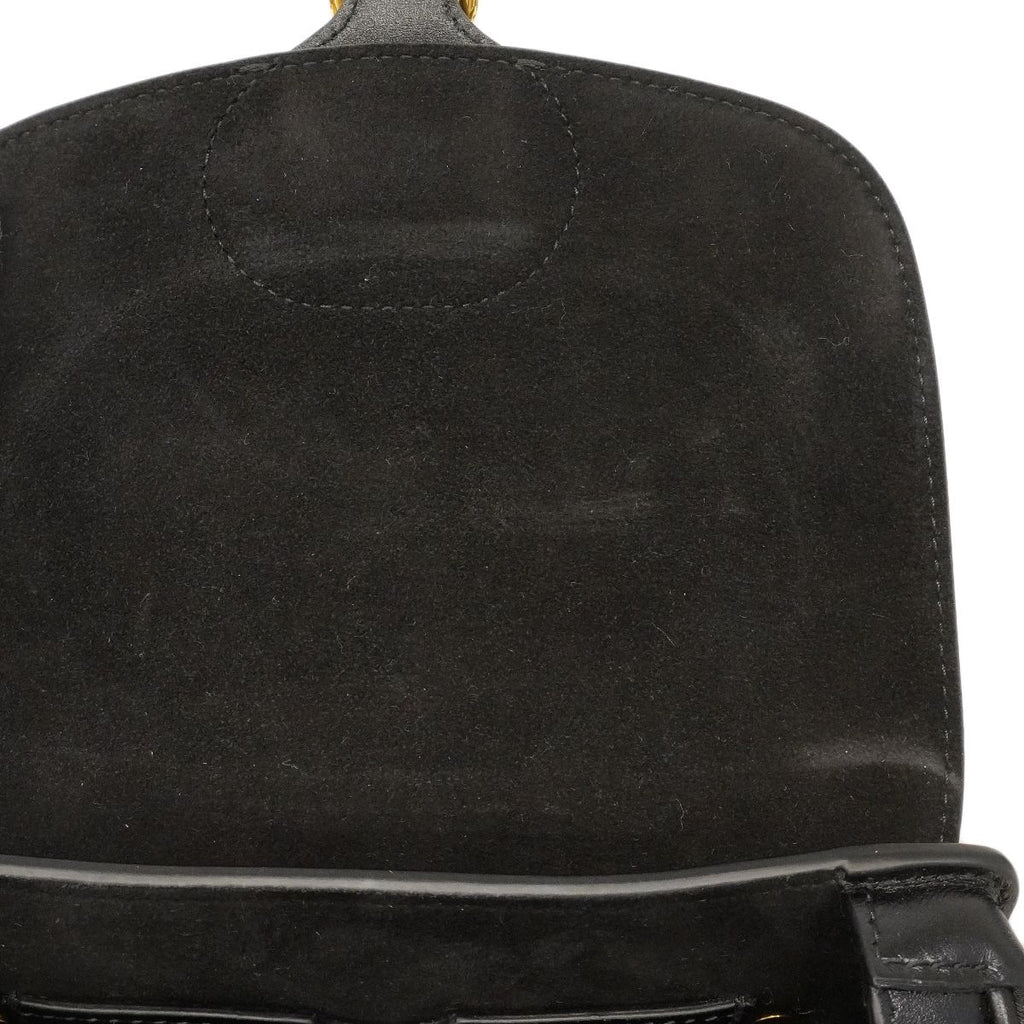 Dior Shoulder Bag Bobbi Leather Black Gold — view 8