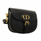 Dior Shoulder Bag Bobbi Leather Black Gold — view 2