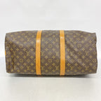Louis Vuitton Boston Bag Monogram Keepall Bandouliere 50 Brown — view 3