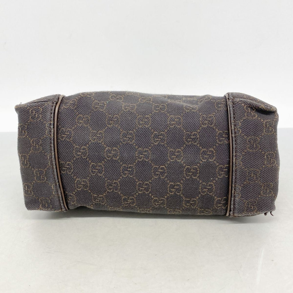 Gucci Handbag Denim Brown Silver — view 3