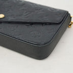 Louis Vuitton Wallet on Chain Monogram Empreinte Pochette Felicie Noir Shoulder — view 6
