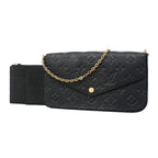 Louis Vuitton Wallet on Chain Monogram Empreinte Pochette Felicie Noir Shoulder