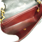 Chanel Shoulder Bag Diana Lambskin Black Gold — view 4