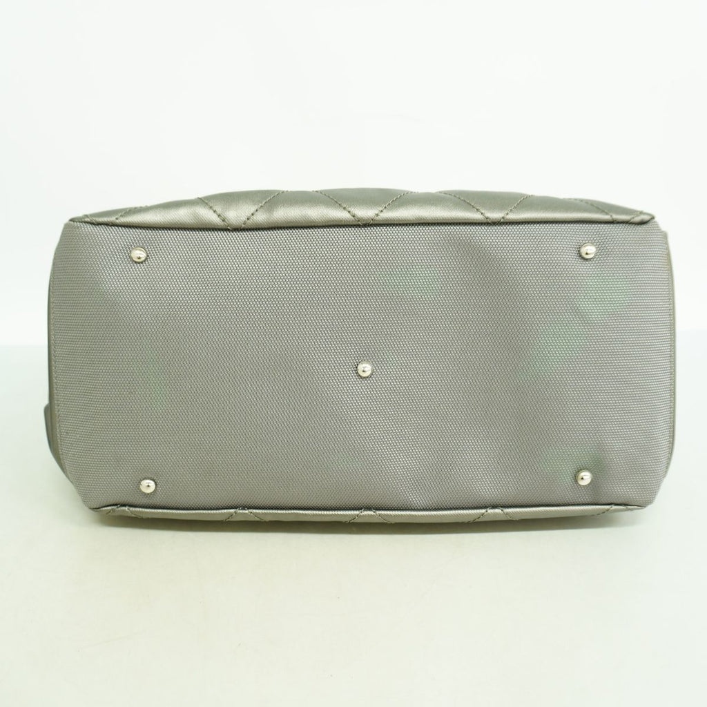 Chanel Shoulder Bag Paris Biarritz Gray Silver — view 3