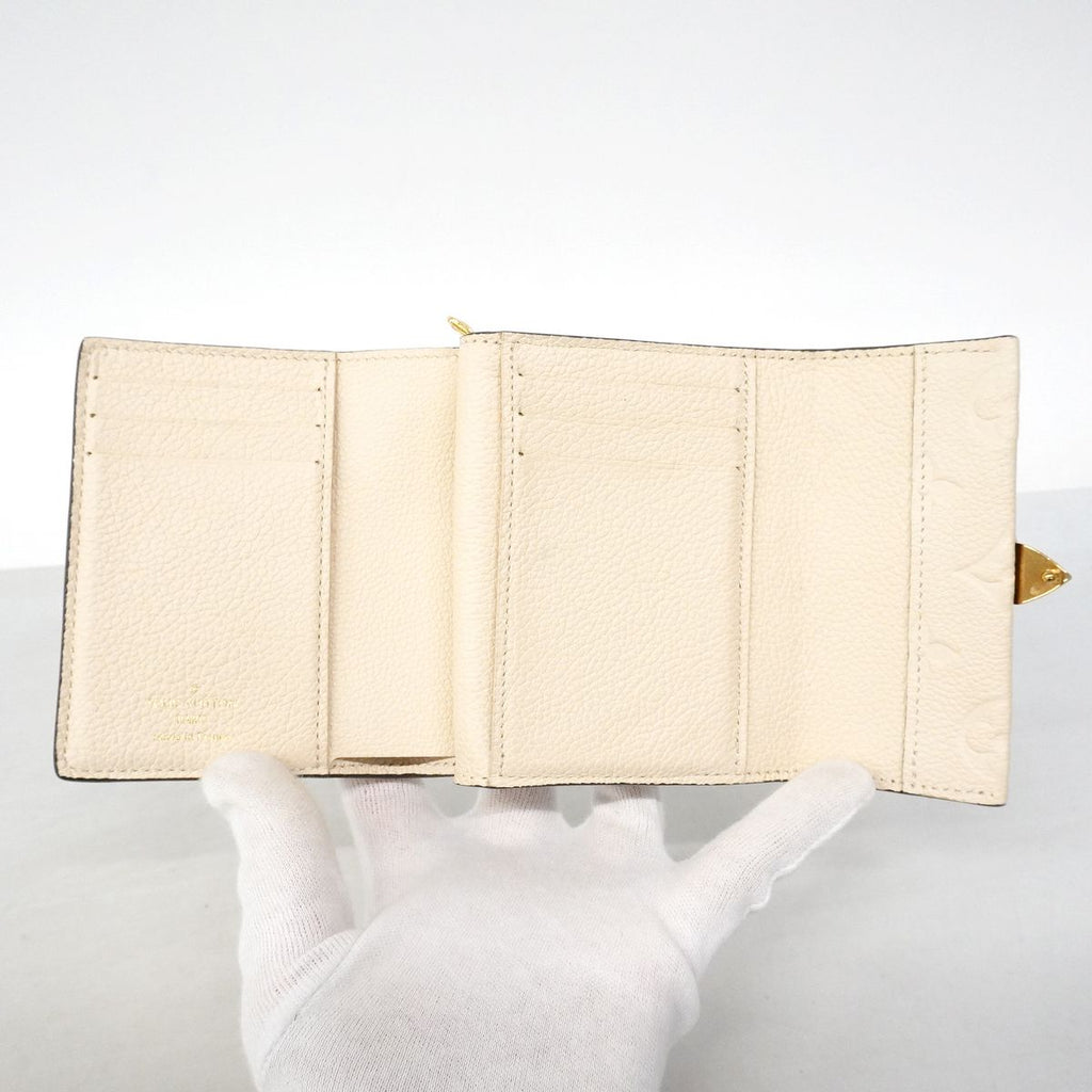 Louis Vuitton Trifold Wallet Monogram Empreinte Portefeuille Metis Compact Cream — view 4