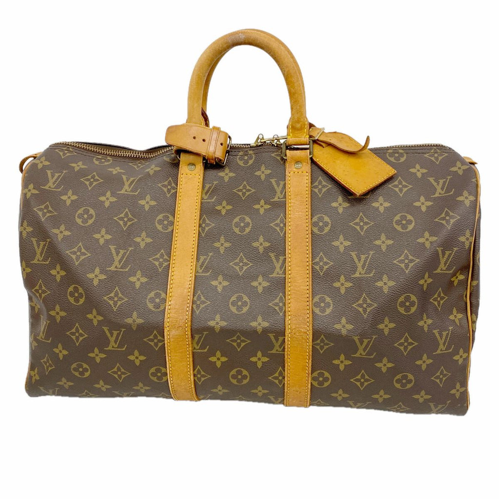 Louis Vuitton Boston Bag Monogram Keepall 45 Brown