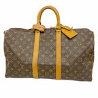 Louis Vuitton Boston Bag Monogram Keepall 45 Brown