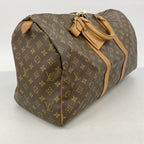 Louis Vuitton Boston Bag Monogram Keepall 50 Brown — view 2