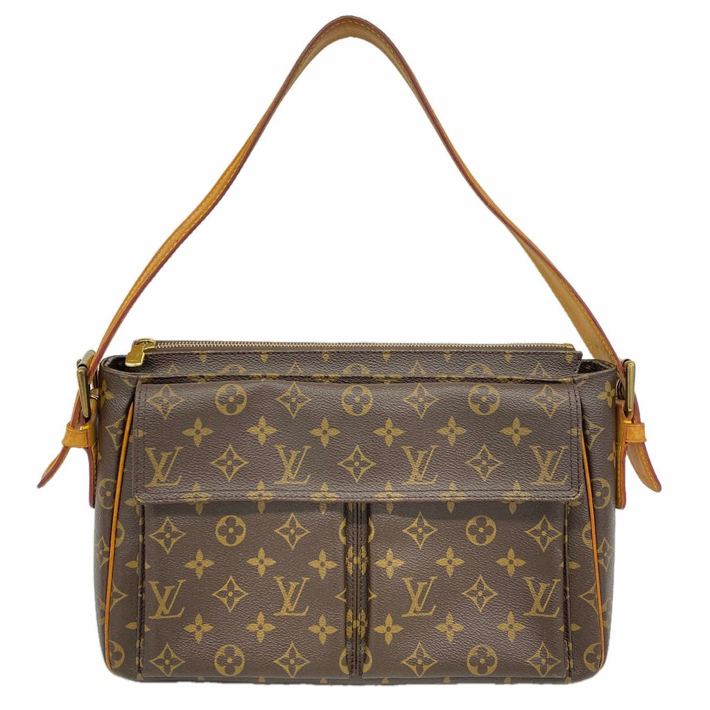 Louis Vuitton Shoulder Bag Monogram Viva-Cite GM Brown