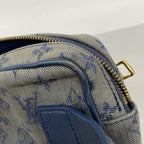 Louis Vuitton Belt Bag Monogram Denim Outdoor Navy — view 6