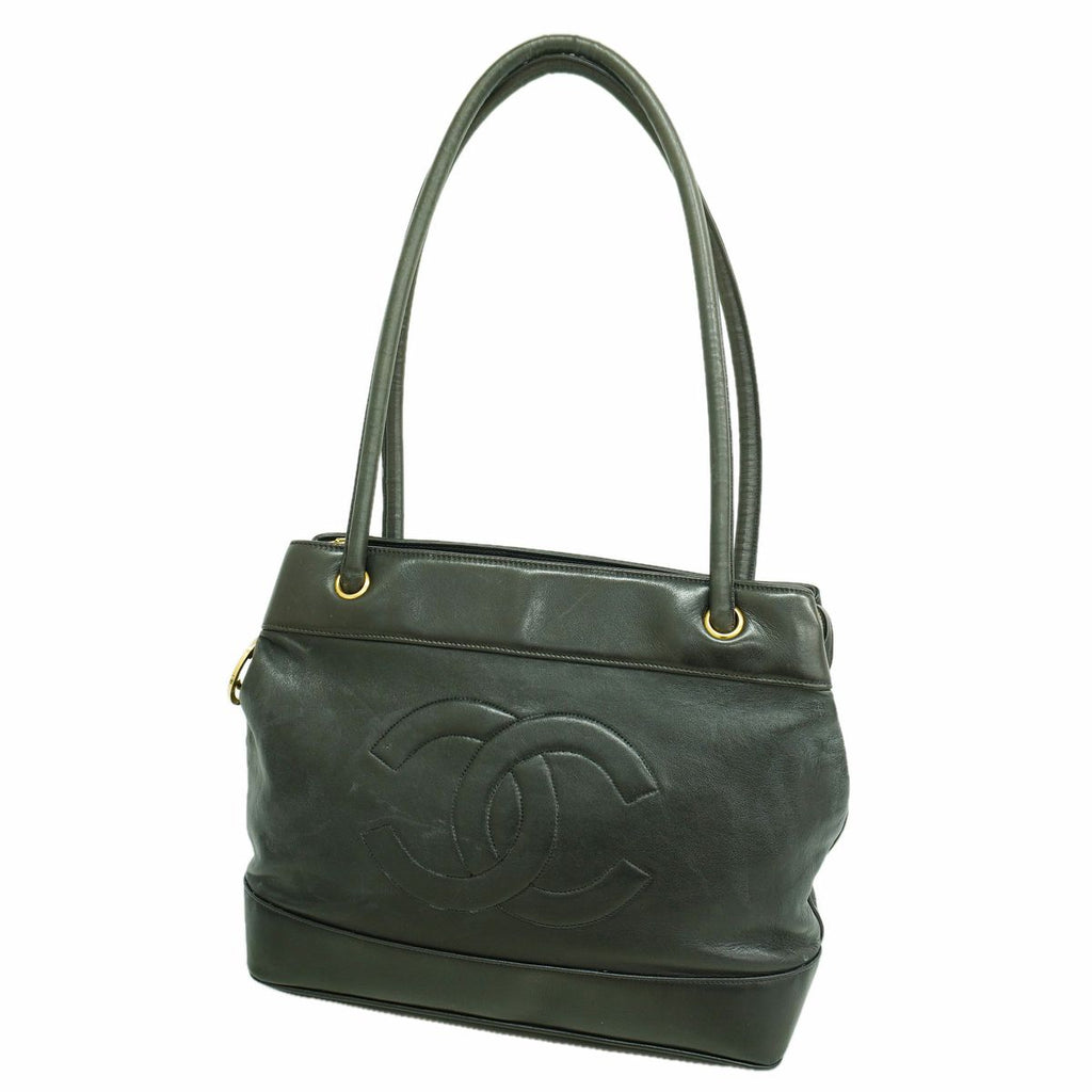 Chanel Tote Lambskin Black Gold