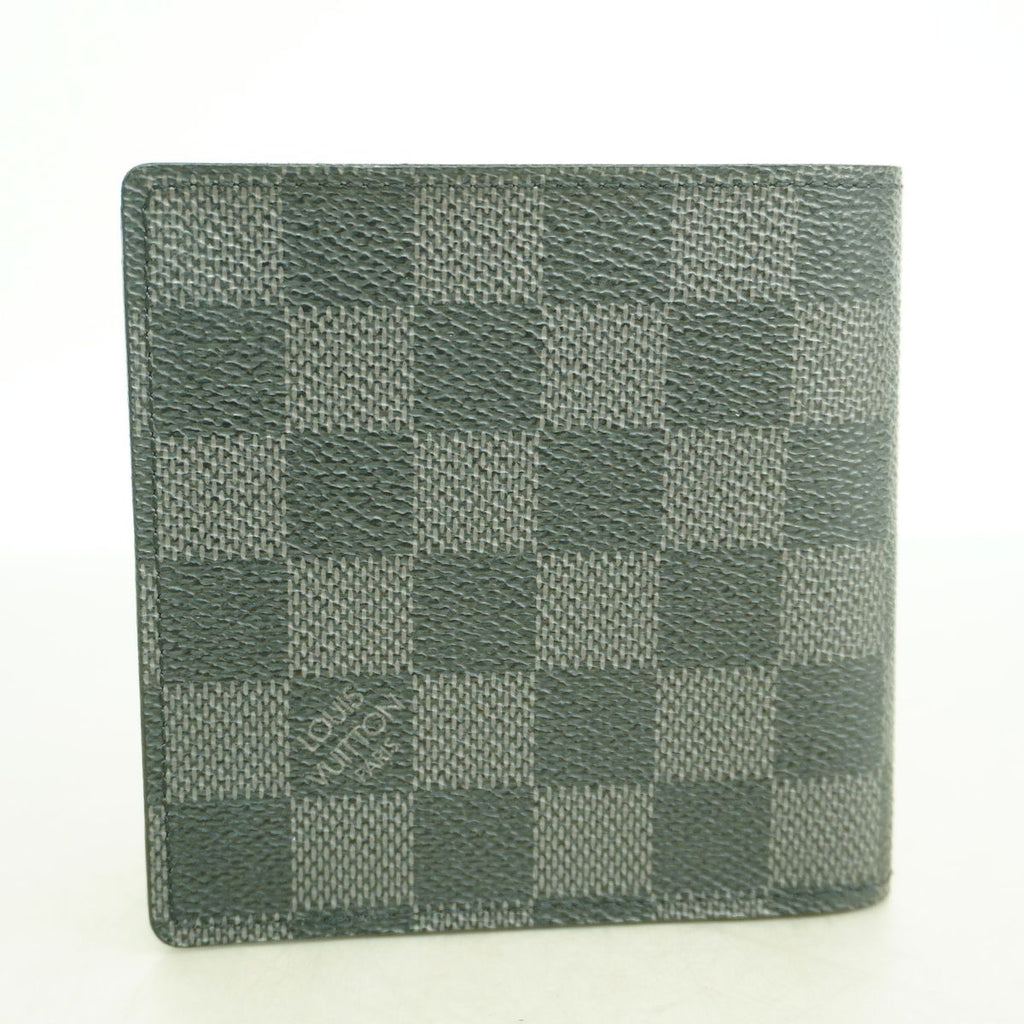 Louis Vuitton Wallet Damier Graphite Portefeuille Marco Black Gray — view 8