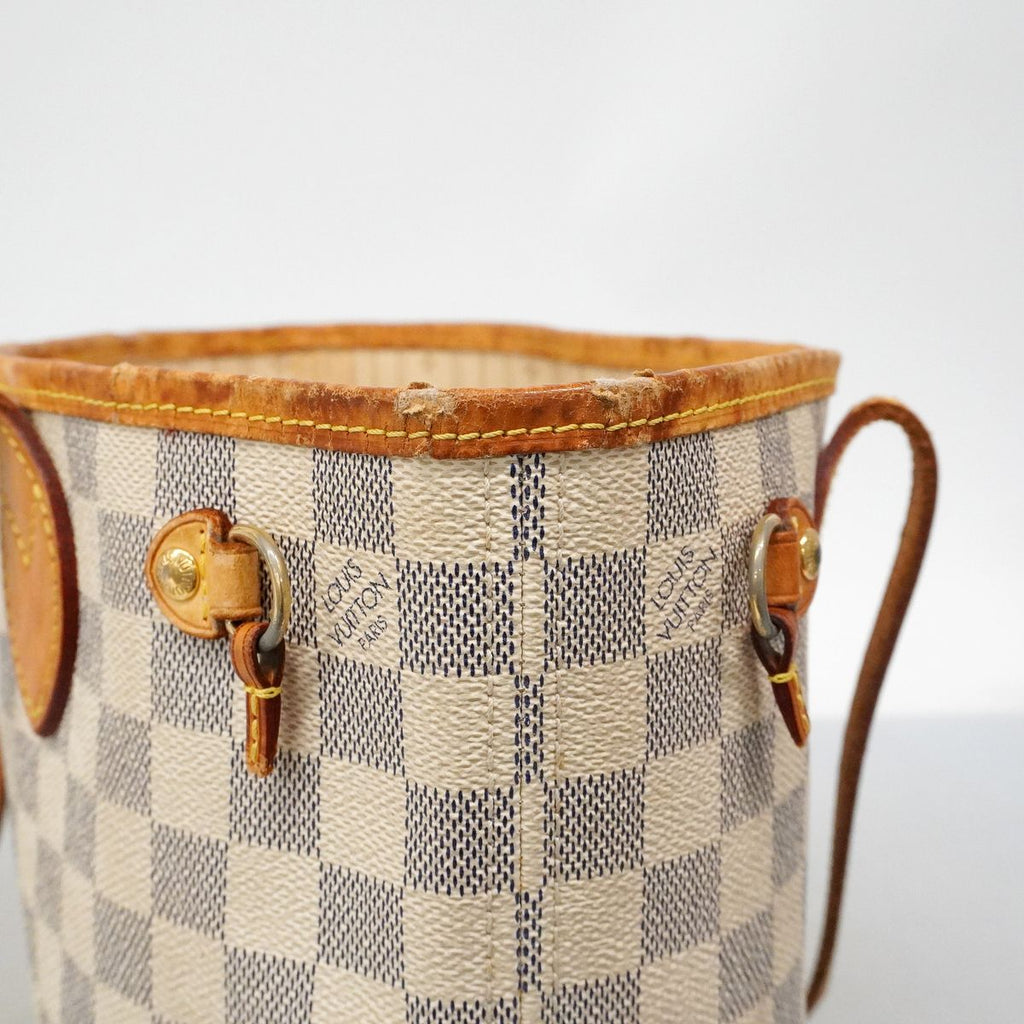 Louis Vuitton Tote Damier Azur Neverfull PM White — view 6