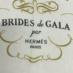 Hermes Shawl Light Pink White Multi Brides de Gala Silk Scarf — view 3