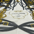 Hermes Shawl Light Pink White Multi Brides de Gala Silk Scarf — view 5