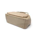 Chanel Business Affinity Shoulder Bag Beige Gold Quilted CC Logo Turnlock — view 4