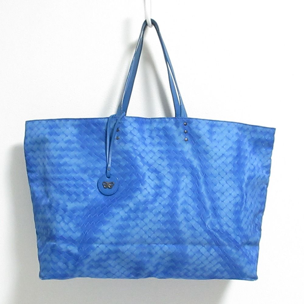 Bottega Veneta Intreccio Illusion Tote Blue