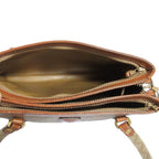 Celine Macadam Leather Tote Beige Brown — view 6