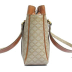 Celine Macadam Leather Tote Beige Brown — view 3
