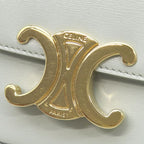 Celine Shoulder Bag Mini Claude Calfskin Ice Blue Gold Taurillon — view 5