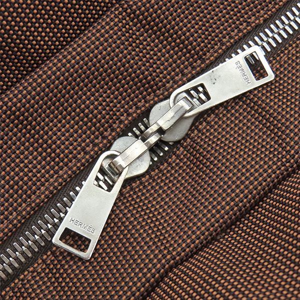 Hermes Tote Her Line MM Canvas Brown Silver — view 6