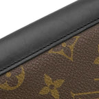 Louis Vuitton Wallet Portefeuille Brazza Monogram Macassar Silver Brown Black — view 5