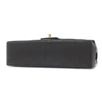 Chanel Shoulder Bag Quilted 27 Chain Lambskin Black Gold Single Flap — view 3