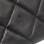 Chanel Shoulder Bag Quilted 27 Chain Lambskin Black Gold Single Flap — view 5