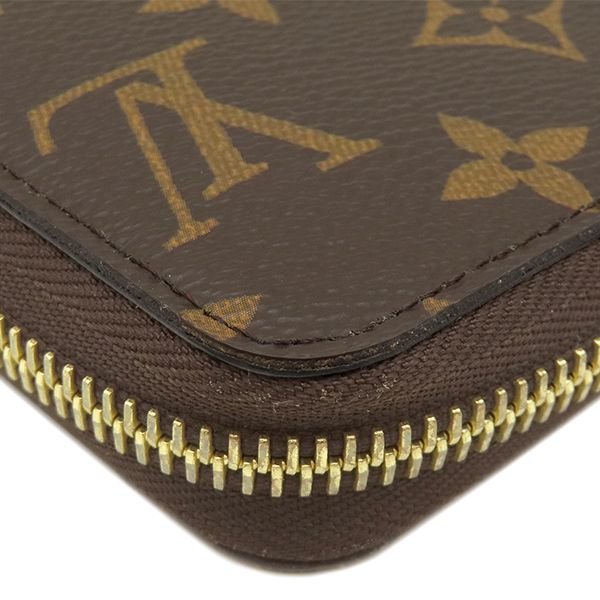 Louis Vuitton Wallet Zippy Monogram Canvas Gold Brown Zip Around — view 4