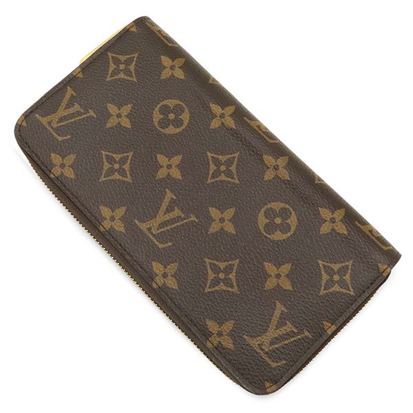Louis Vuitton Wallet Zippy Monogram Canvas Gold Brown Zip Around — view 2