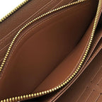 Louis Vuitton Wallet Zippy Monogram Canvas Gold Brown Zip Around — view 8