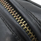 Chanel Shoulder Bag Quilted Lambskin Black Gold Fringe 25 — view 8