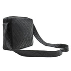 Chanel Shoulder Bag Quilted Lambskin Black Gold Fringe 25 — view 2