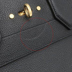 Louis Vuitton 2-Way Bag City Steamer MM Leather Noir Gold Black Handbag — view 5