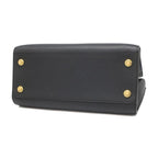 Louis Vuitton 2-Way Bag City Steamer MM Leather Noir Gold Black Handbag — view 3