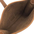 Hermes Shoulder Bag Evelyne TPM 16 Long Taurillon Clemence Gold Silver Brown — view 5