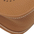 Hermes Shoulder Bag Evelyne TPM 16 Long Taurillon Clemence Gold Silver Brown — view 4