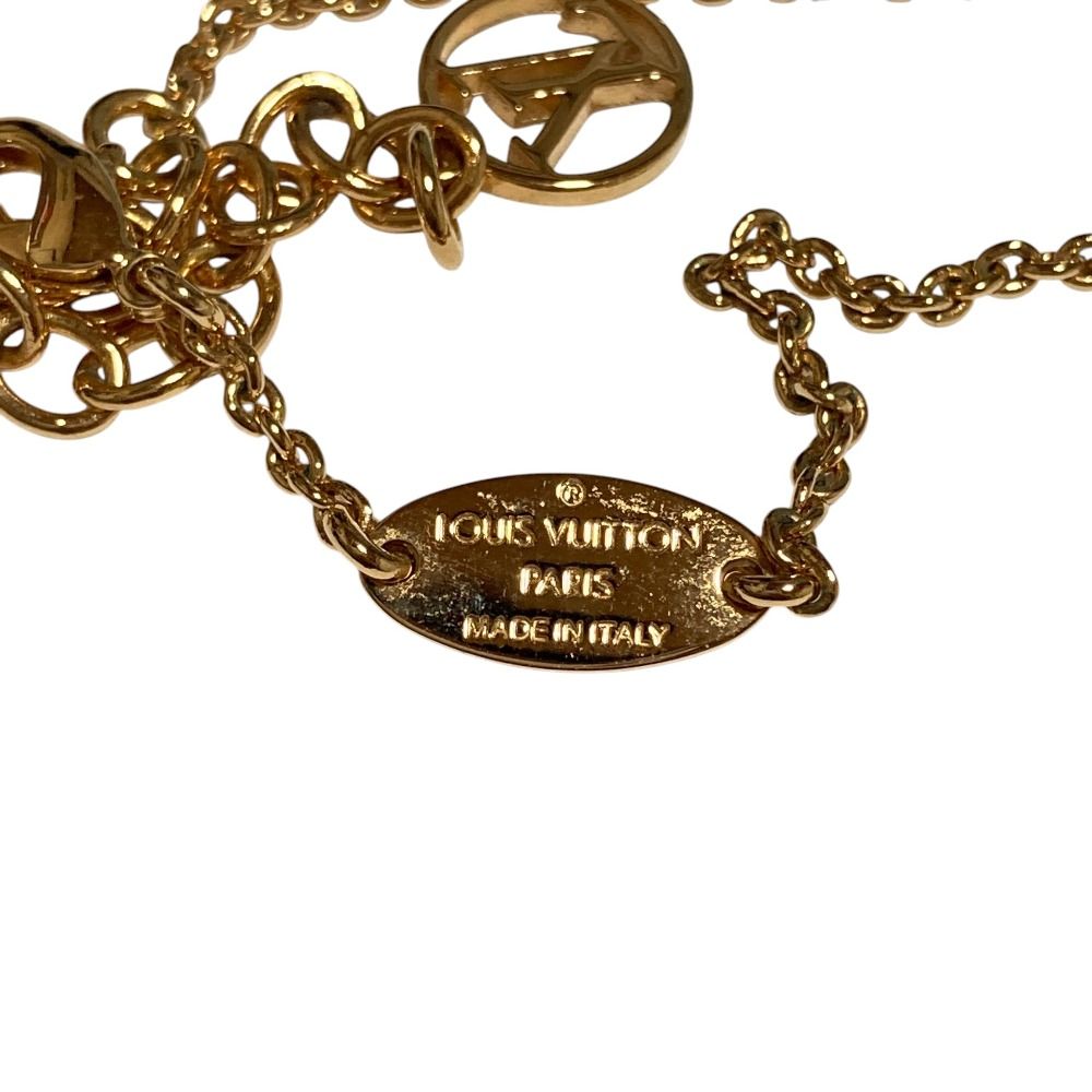 Louis Vuitton Essential V Necklace Gold Colored — view 7
