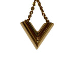 Louis Vuitton Essential V Necklace Gold Colored — view 4
