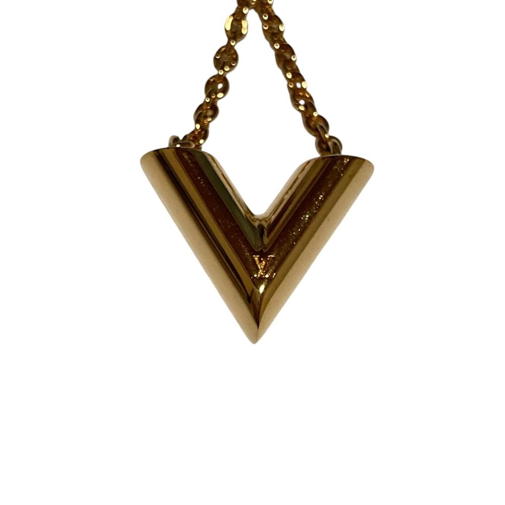 Louis Vuitton Essential V Necklace Gold Colored — view 4