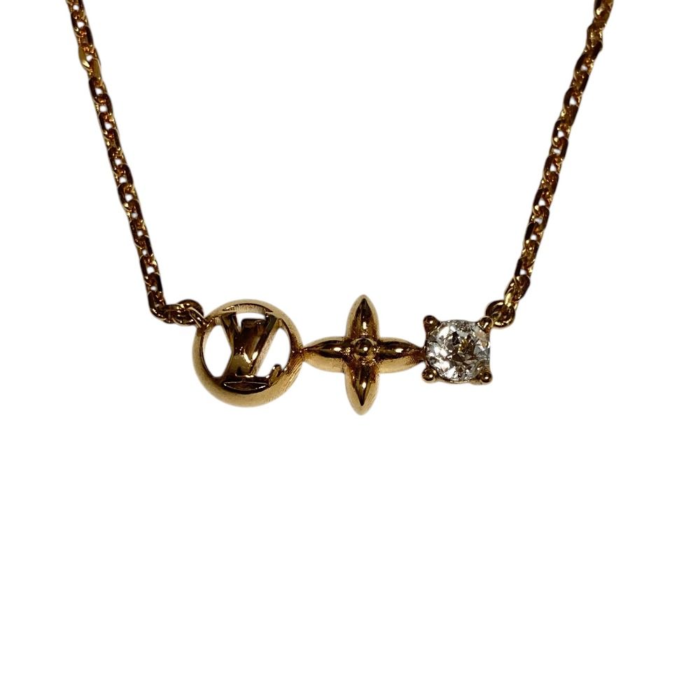 Louis Vuitton Necklace Collier Petit Gold Colored