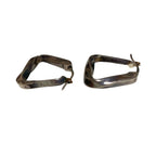 Bottega Veneta 925 Triangle Twist Earrings Silver — view 3