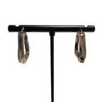 Bottega Veneta 925 Triangle Twist Earrings Silver