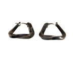 Bottega Veneta 925 Triangle Twist Earrings Silver — view 5