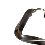 Bottega Veneta 925 Triangle Twist Earrings Silver — view 8