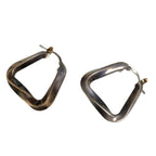 Bottega Veneta 925 Triangle Twist Earrings Silver — view 4